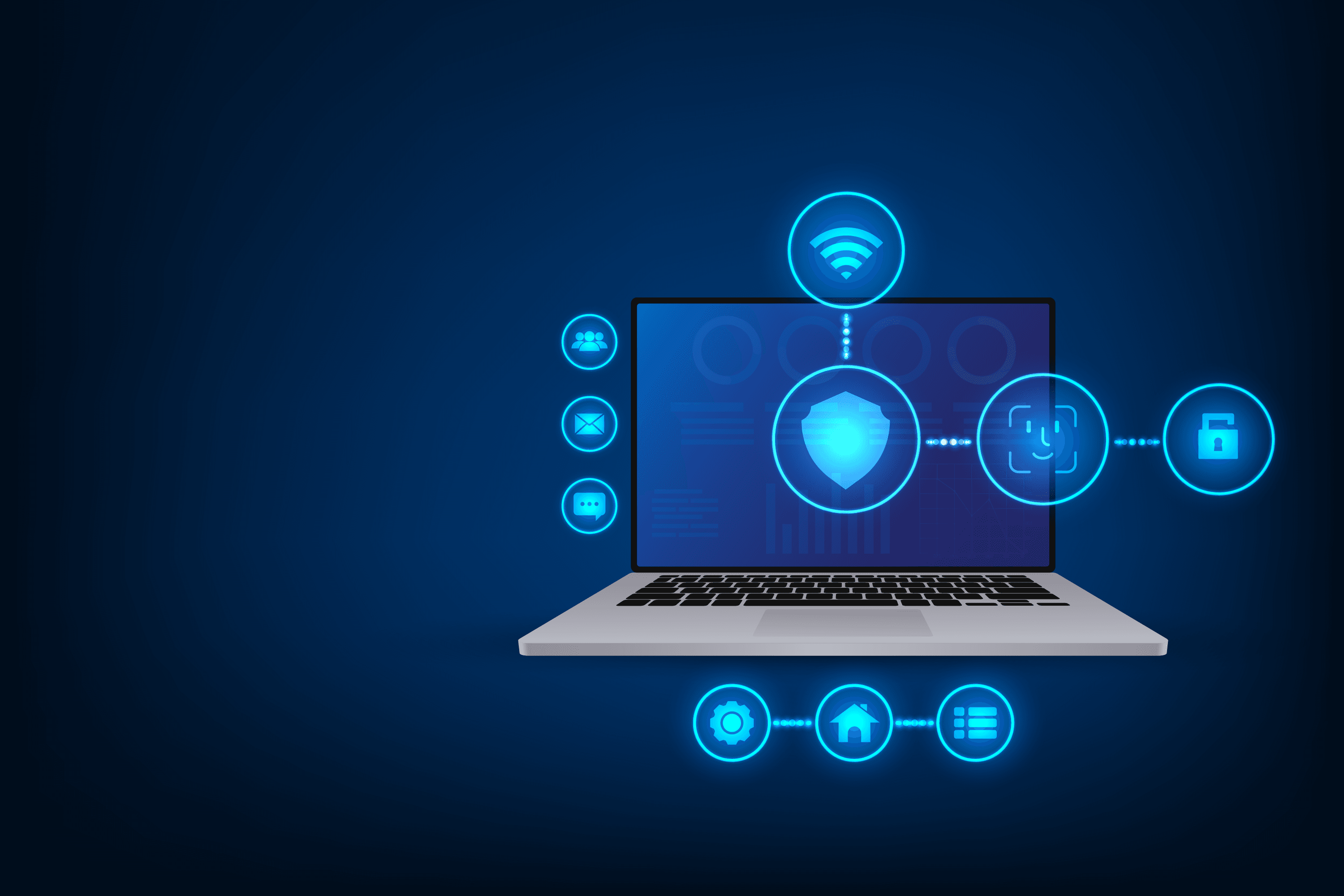 IT professional optimizing computer systems with performance analytics dashboards showing improved metrics and streamlined workflows